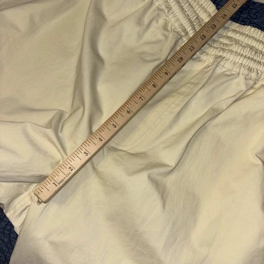 New $120 GRAND Collection Men's XXL Pants Cream Cotton Drawstring Pockets
